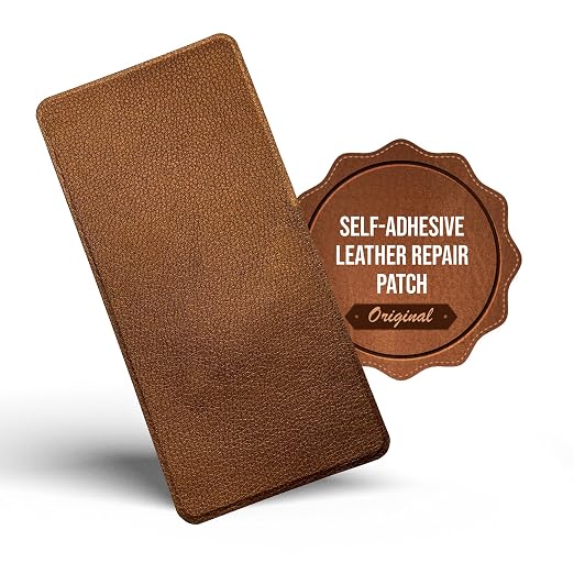 MastaPlasta Self-Adhesive Premium Leather Repair Patch - Bronze 8in x 4in (20 x 10 cm). Your Instant Stick-On Upholstery-Quality Leather Repair Kit for Couches, Car Interiors, Bags & DIY