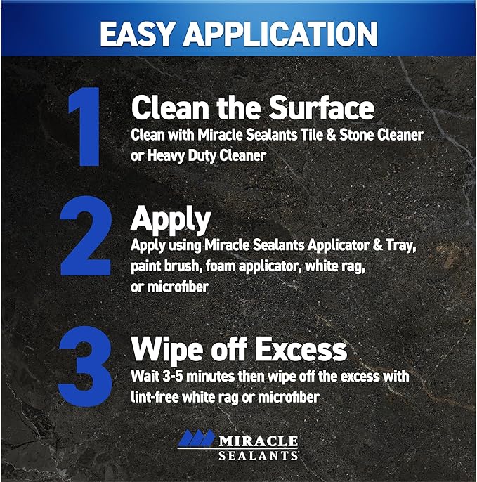 Miracle Sealants 511 H2O Plus Advanced Penetrating Sealer for Countertops, Stone, Tile & Grout, Gallon