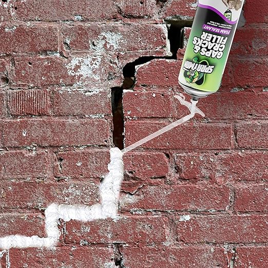 Sprayman Gaps and Cracks Filler Foam - Polyurethane Expanding Foam Sealant for Insulating Doors & Windows, Waterproof & Paintable, Straw Use - 12oz, 2 Pack