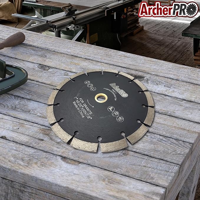 Archer PRO 4-1/2" in. Tuck Point Diamond Blade for Mortar Grooving and Removal. Tuck Pointing Mortar Tools for Brick Mortar Repair and Mortar Removal. Granite Cutting and Grout Removal Blade.