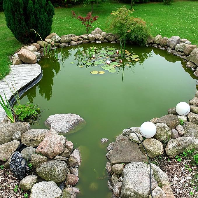 Adroiteet 16 x 16 FT Pond Liner, 20 Mil Fish Pond HDPE Liner, Pond Liners for Outdoor Ponds, Koi Ponds, Garden Fountain, Waterfall