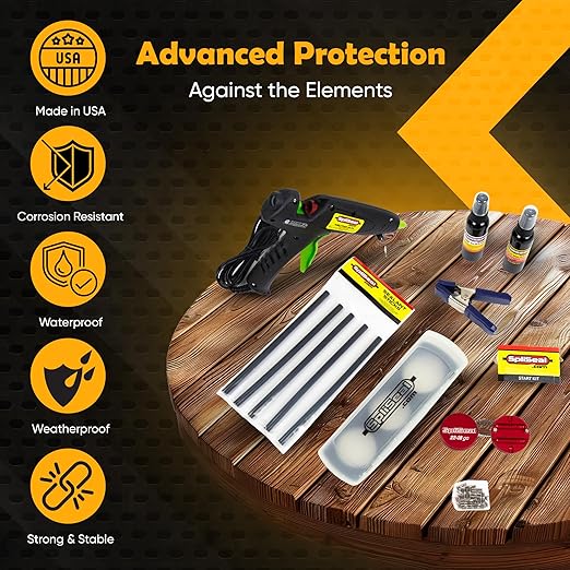 Starter Wiring Sealing Kit - Economical All-in-One Kit with 80W Glue Gun,1 Mould
