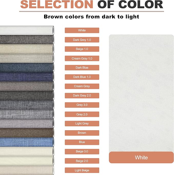 KING MOUNTAIN Fine Linen Repair Patches, Self-Adhesive Linen Fabric Patches, 12X40 inch Extra Size, Multi Color, Can be Used for Linen Sofa Repair (12" x 40",White)