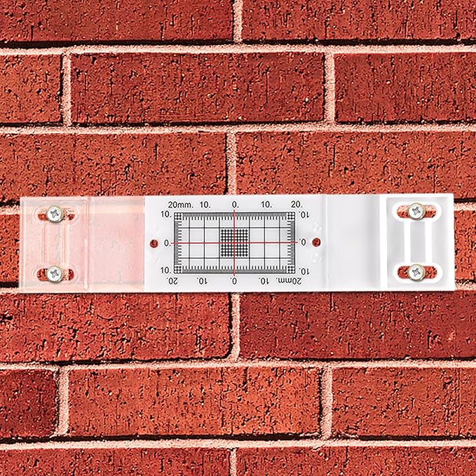 Crack Gauge Monitor， Crack Monitor with Updated Two Fixed adapter | Crack Measure and Record Instrument for Monitoring Wall Deformation and Crack (Pack of 3)