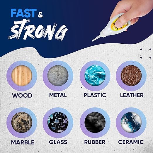CA Glue Thin Viscosity Kit, 1.75 oz. Cyanoacrylate Glue, Super Glue for Precision Repairs, Wood, Plastic, Model Building, Crafts, and 3D Printing, Fast-Drying Adhesive for Tight Spaces and Cracks