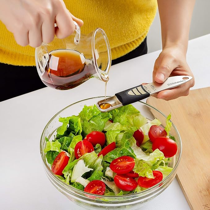 KitchenArt Pro Adjust-A-Teaspoon, Satin,Black