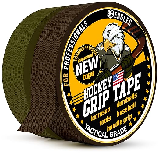 Tactical Grip Camo Tape 1" Gun Grip Tape for Rifle, Firearm, Knife Handle, Magazine, Tool, Bow, Camping Gear, Hockey, Lacrosse Baseball & Softball Bats, Pullup Bars Non-Reflective Weather-Resistant