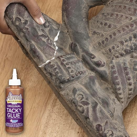 Aleene's Original Tacky Glue, All Purpose Adhesive, Perfect for Crafts and DIY Projects, Dries Fast and Clear, 4 fl oz 3-Pack