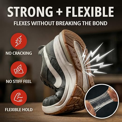 Eagle Shoe Cement – Heavy Duty Shoe Sole Glue for Repair – Strong Waterproof Shoe Adhesive for Sneakers, Boots, and Rubber Soles – Leather and Rubber Shoe Glue for Sole Repair (4 oz)