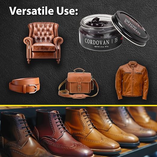 Kelly's Cordovan Shoe Polish 1.5 oz - Professional Leather Shoe Cream
