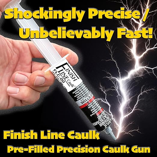 – Acrylic Urethane Elastomeric Sealant – Pre-Filled Precision Caulk Gun – Tan – 1 oz Tube – Flexible & Durable Sealant for Trim, Baseboards, and Small Cracks