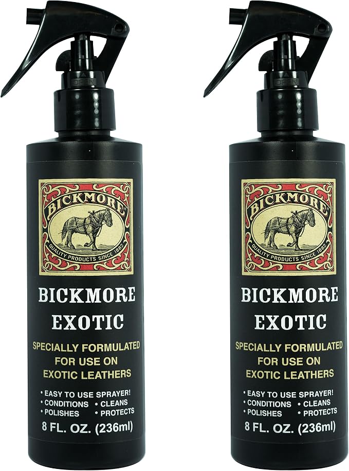 Bickmore Exotic Leather Cleaner & Conditioner for Exotic Skins and Leathers (8 Fl Oz (Pack of 2))