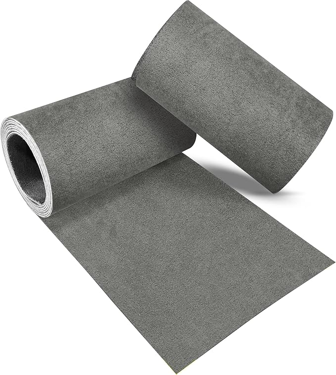 Velvet Repair Patch, Self-Adhesive Flannel Fabric Patch, Multi Colors, Microfiber Patch，Can be Used to Patch Sofas, Car Seats, Handbags, Jacket Holes and Tears (Greenish Grey)