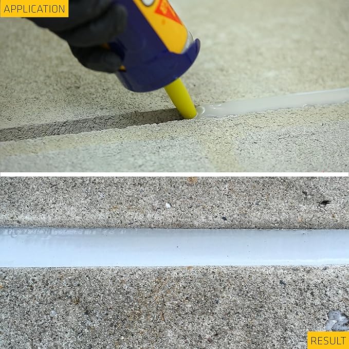 Sikaflex Self Leveling Sealant, Gray, Polyurethane with an Accelerated Curing Capacity for Sealing Horizontal Expansion Joints in Concrete, 29 fl. oz Cartridge, 12 Pack