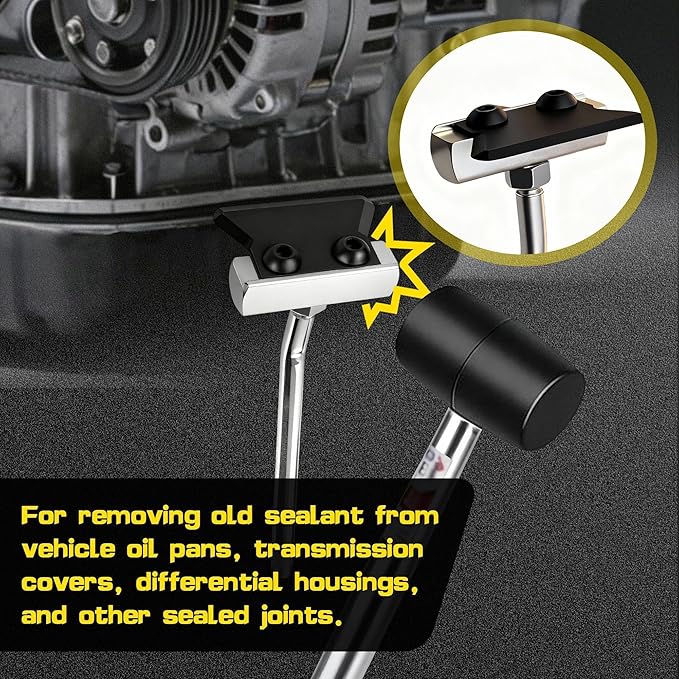 1-Pack Oil Pan Removal Tool & Gasket Separator – Engine Sealant Scraper for Most Cars, Trucks, SUVs – Professional Oil Pan Separator Tool for Easy Maintenance