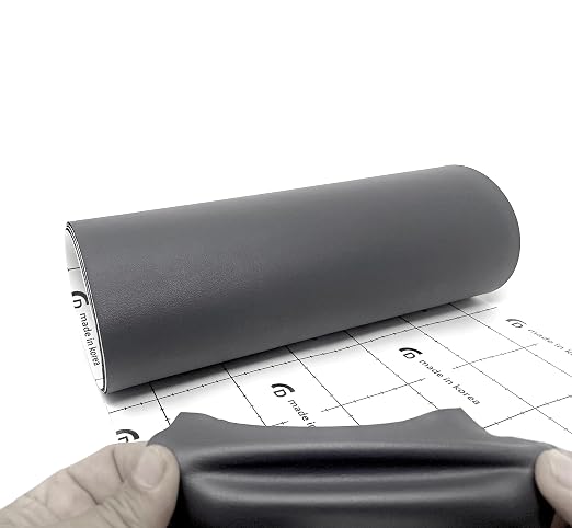Leather Repair Tape – 12 X 48 inches Self Adhesive Waterproof Flexible Repair Patch Kit for Sofa Seating Couch Car Seat Drivers Seat Furniture Chair Leather Goods Dolphin Grey