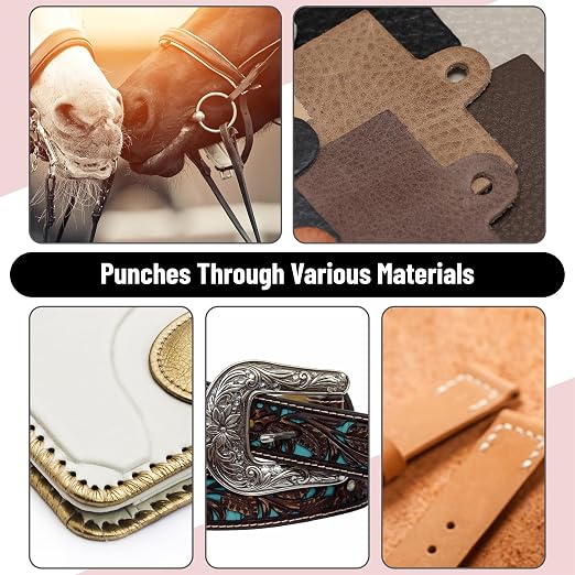 UNCO Leather Multi-Hole Puncher, Belt Punch Tool, Leather Hole Pricane