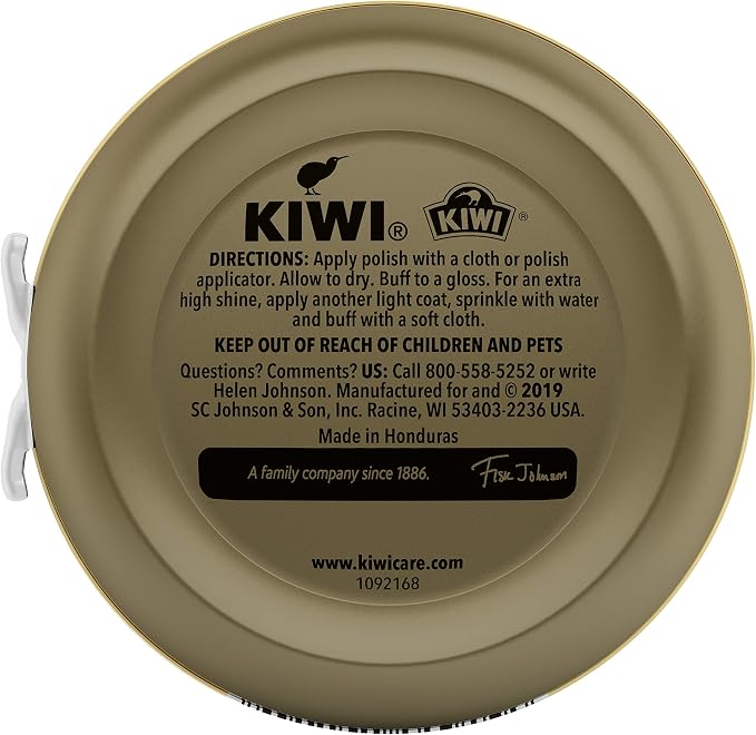 KIWI Shoe Polish, Neutral, 1 Metal Tin, 1.125 oz