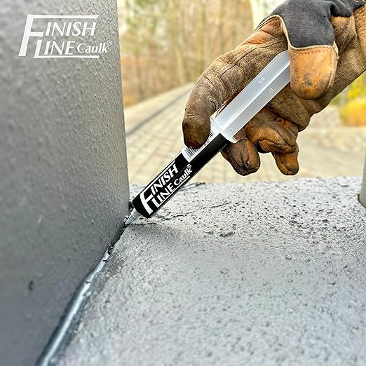 Precision Caulking Tool Kit – Syringe-Style Applicator with Small Replaceable Tips – Fine Detail Caulking, Small Cracks, Trim, and DIY Projects – Includes Filling System