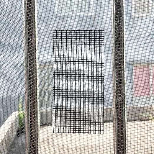 SANKEMU Window Screen Repair Kit 2 in X 16.5FT 3-Layer Strong Adhesive & Waterproof Tape Fiberglass Covering mesh, Repair for Window Screen and Screen Door tears Holes