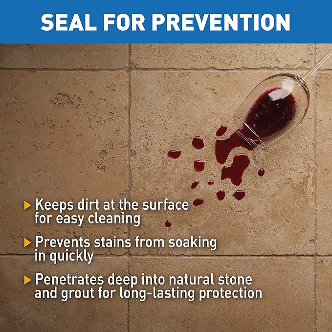 Miracle Sealants 511 Porous Plus Premium Penetrating Sealer for Countertops, Stone & Tile, Pint, 6 Pack