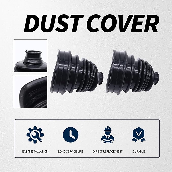 Universal Silicone CV Axle Boot Constant Flexible Velocity Joint Constant-velocity Dust Cover CV Boot Anti-aging Wear Resistance (2pcs)