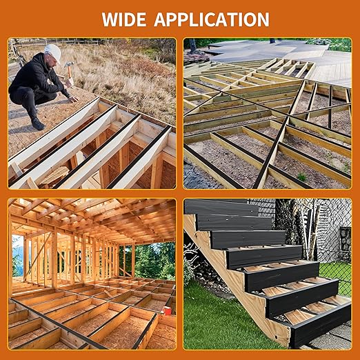 Butyl Joist Tape for Decking 2''×50', 4 Rolls Weather-Resistant Deck Joist Tape 2 inch, Waterproof and Anti-Corrosion Joists Deck Tape,Self-Adhesive Flashing Joists Tape for Wood Decks Beams Roof