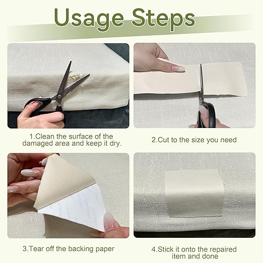 Besezx Canvas Repair Tape,Outdoor Gear Patch, 3x79 Inches,Waterproof Self-Adhesive Fabric Repair Tape for Repairing Boat Covers,Sun Shades,Sofas,Tents,Lounge Chairs,Awnings (Black)