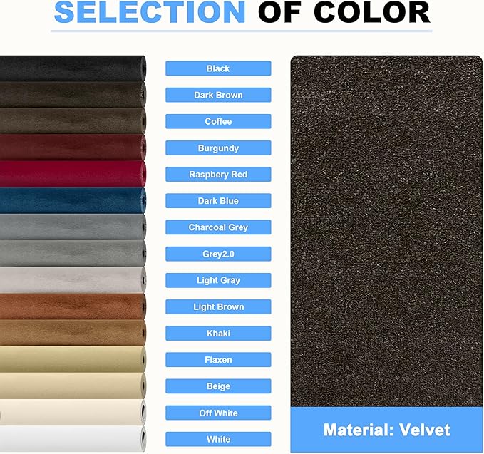 KING MOUNTAIN Couch Fabric Repair Patch, Fabric Patches for Furniture, 4" x 63" Waterproof Velvet Repair Tape for Sofas, Car Seats, Furniture, Upholstery Fabrics and Velvet Goods. （Dark Brown）