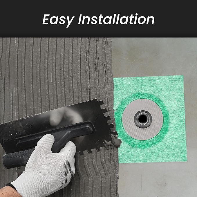 Repa Market 'Hidrotape T' 3" to 4" Waterproofing Sleeve - Pipe Seal - Pipe Wrap - Waterproofing Material for Shower/Bathroom/Drain Pipes - Fabric Base with Rubber Polymer Guard