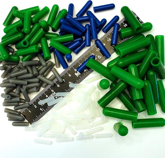 175Pc Ultra Precision High Temp Silicone Rubber End Cap Kit Powder Coating Custom Paint Supplies
