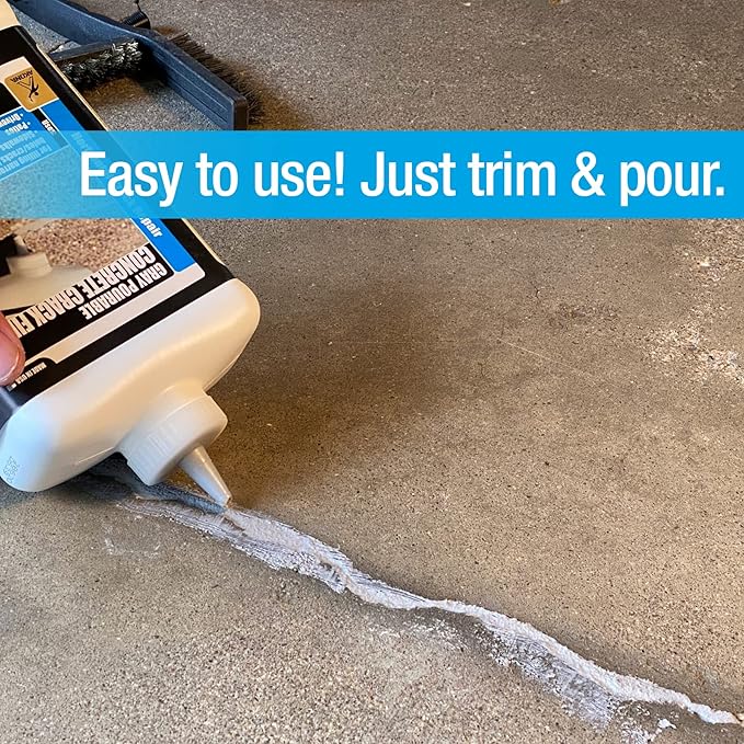 Pourable Gray Concrete Crack Filler (1, Quart)