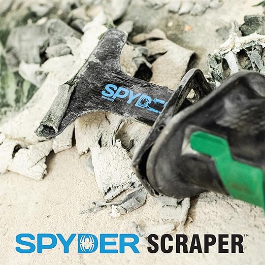 Spyder 6-Inch Scraper Blade Attachment for Reciprocating Saws, for Removing Rubber-Backed Carpet and Other Soft Materials Over Large Areas (00321)