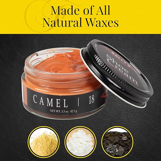 Kelly's Camel Shoe Polish 1.5 oz - Professional Leather Shoe Cream