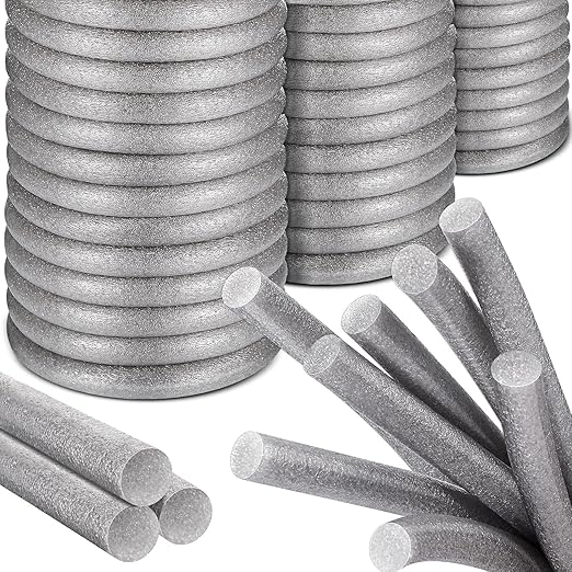 Tondiamo Caulk Saver Foam Backer Rod Gap Filler Concrete Rope Caulk Gray Sealant Backing Rod for Fence Wall Gap Floor Window Door Windproof Home Repairing(5/8 Inch x 50 Ft)