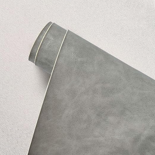 Large Leather Repair Patch for Couches 69 x 400 cm Leather Repair Tape Self,Repair Patch Self Adhesive Waterproof for Couches, Furniture, Kitchen Cabinets, Car Seats Light Gray