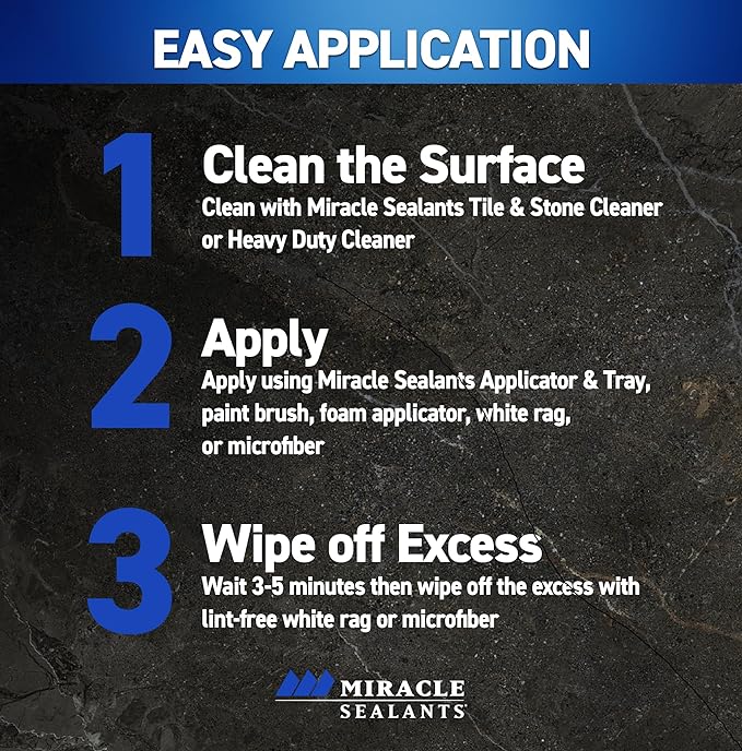 Miracle Sealants 511 Porous Plus Premium Countertop, Stone, and Tile Sealer, Quart