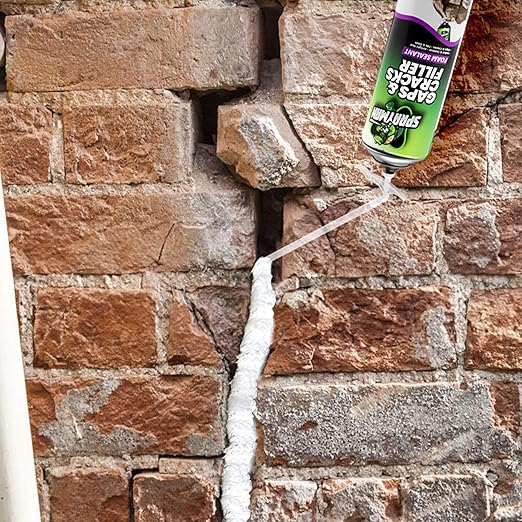 Sprayman Gaps and Cracks Filler Foam - Polyurethane Expanding Foam Sealant for Insulating Doors & Windows, Waterproof & Paintable, Straw Use - 12oz, 2 Pack