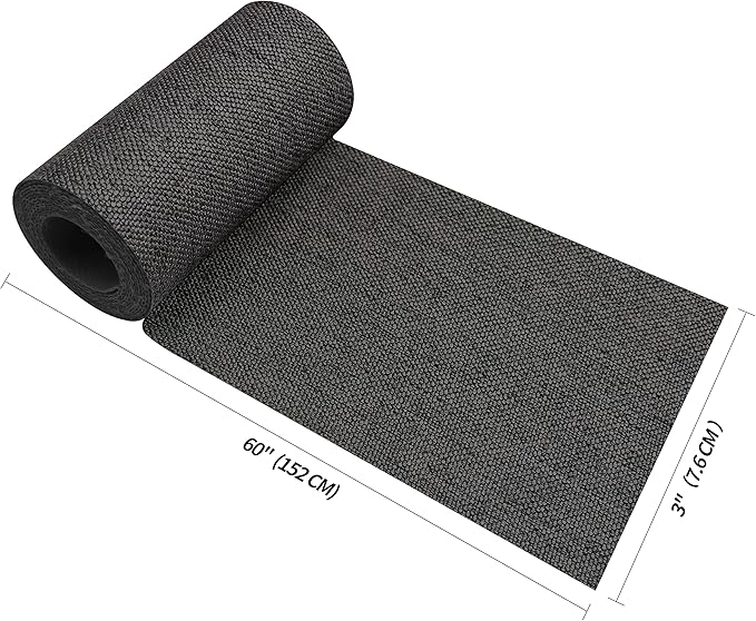 King Mountain Premium Linen Fabric Iron-on Repair Patch, Inside&Outside Fabric Repair Patch, 3"x60" with Backing Glue Linen Repair Decorative Patch kit (Linen-3"x60", Dark Grey)