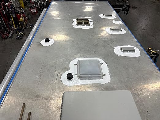 100% Silicone Roof Patch – Prevent and Repair Leaks – Complete Waterproofing – Easy Trowel or Brush Application… (2 Gallon, Black)