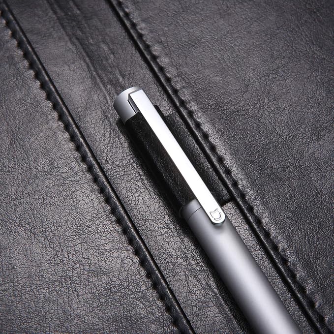 Mymazn Padfolio, Portfolio Folder, Legal Pad Holder, Resume Folder | Faux Leather Binder with Document Organizer, Business Card Holder, Letter-Size Notepad for Interview, Men & Women, Black