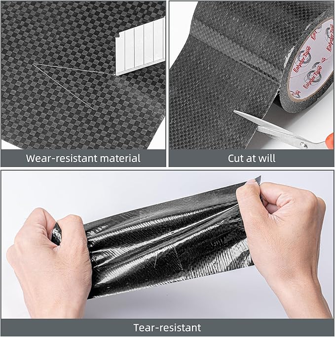 RV Underbelly Tape RV Underbelly Repair Material 6" x 26', Waterproof Flex Belly Tape with Permanent Sealing Adhesive for Mobile Home, Trailer, Camper(Black, 6 Inch x 26 Feet)