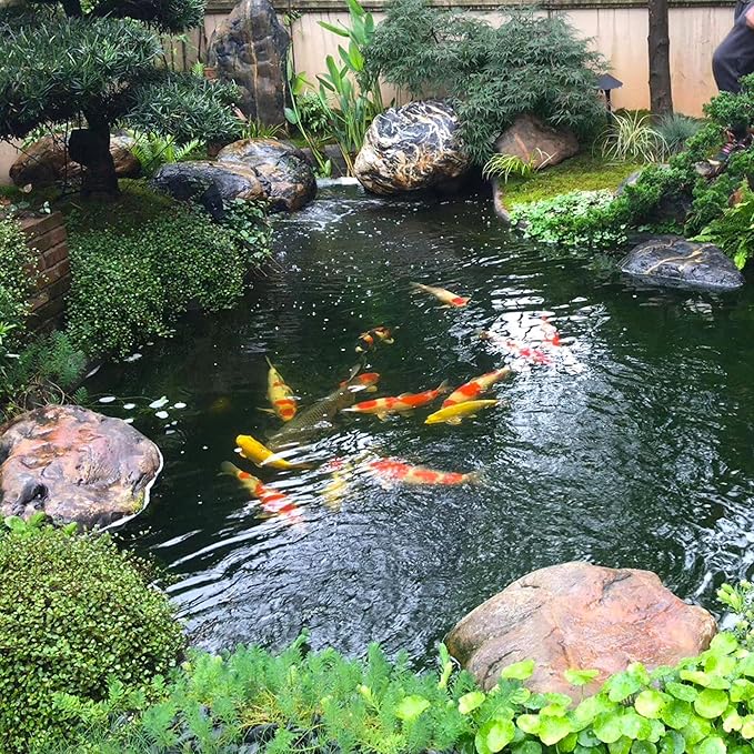 Adroiteet 15 x 25 FT Pond Liner, Fish Pond HDPE Liner, Pond Liners for Outdoor Ponds, Koi Ponds, Garden Fountain, Waterfall