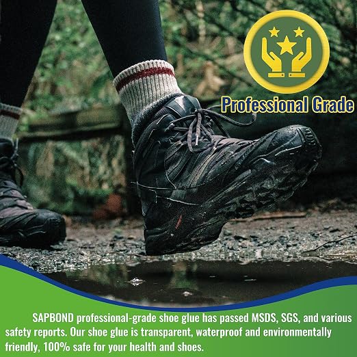 25g Cowboy Boots Glue: Waterproof Professional Glue for Muck, Hiking, Suede, Repair Heel, Working Boot Sole