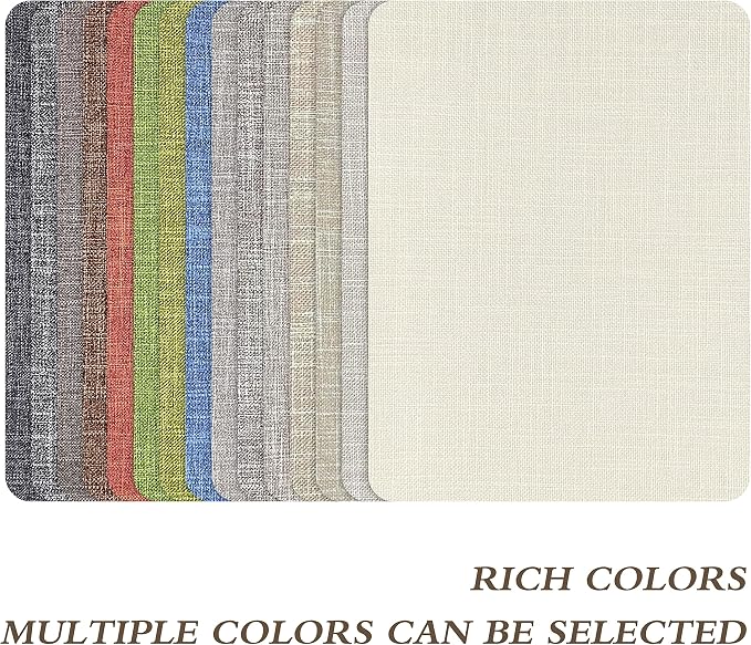 Fine Linen Repair Patches,Self-Adhesive Fabric Patches,8X11 inch 2 PCS,Multi Color, Can be Used for Sofa，Chair,Curtain Repair(8" x 11"-2PCS,Cream-Gray 2.0)