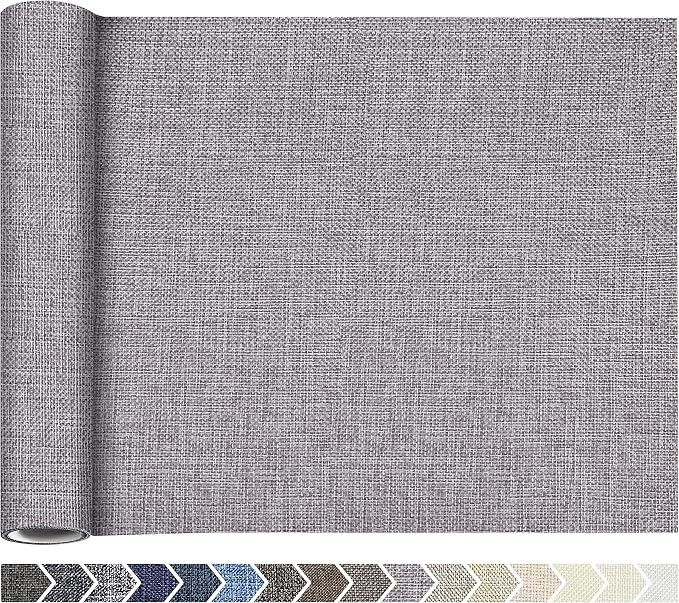 Coarse Linen Repair Patches, Self-Adhesive Linen Fabric Patches, 12X40 inch Extra Size, Multi Color, Can be Used for Linen Sofa Repair (12" x 40",Light Grey)