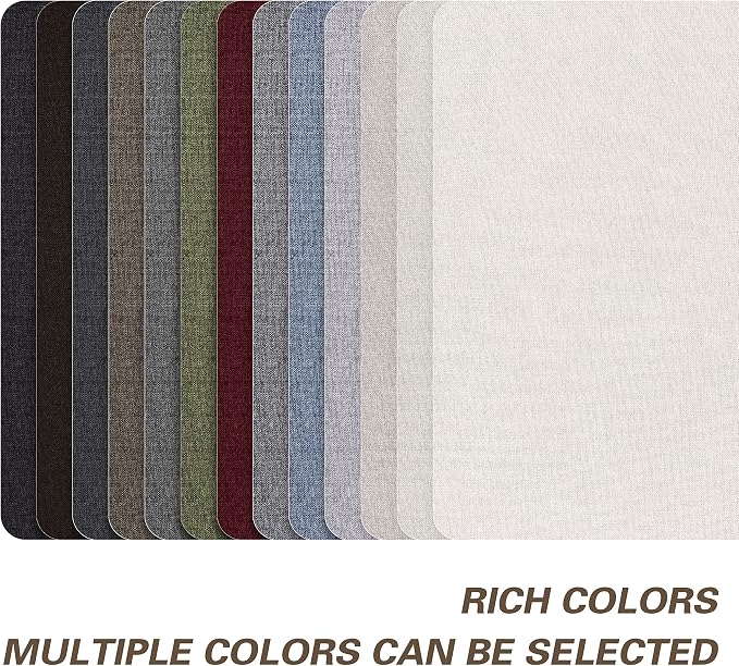 Fine Linen Fabric Patches, Self-Adhesive, 8x11 inch Extra Size, Multi Color, for Sofa and Seat Repair (Blue Grey)