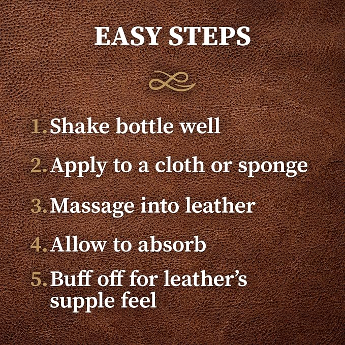 Lexol All Leather Conditioner for Car Seats and Interiors, Couches and Furniture, Shoes and Boots, Bags and Jackets, Baseball Gloves, Horse Saddles, 8oz