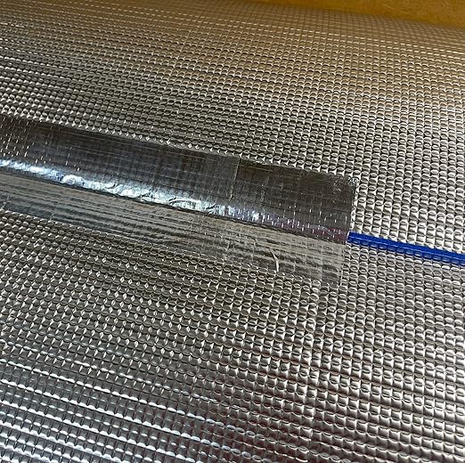 BlueTex Insulationㅤ HVAC Aluminum Foil Tape 2 inch x 150 ft (6 mil), Professional Grade Silver Duct Tape Metallic, Tear-Proof HVAC Tape, Heavy Duty, for Ductwork, Dryer Vent & Insulation - 1 Roll