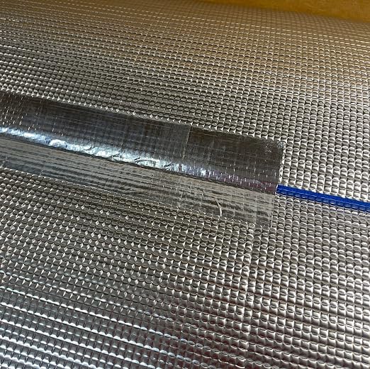 BlueTex Insulationㅤ HVAC Aluminum Foil Tape 3 inch x 150 ft (6 mil), Professional Grade Silver Duct Tape Metallic, Tear-Proof HVAC Tape, Heavy Duty, for Ductwork, Dryer Vent & Insulation - 16 Rolls